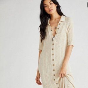 Free People Brand New Sweater Midi Dress NWT